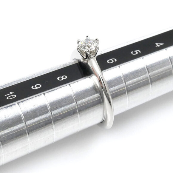 TIFFANY Silver Diamond Ring - Picture 6 of 8